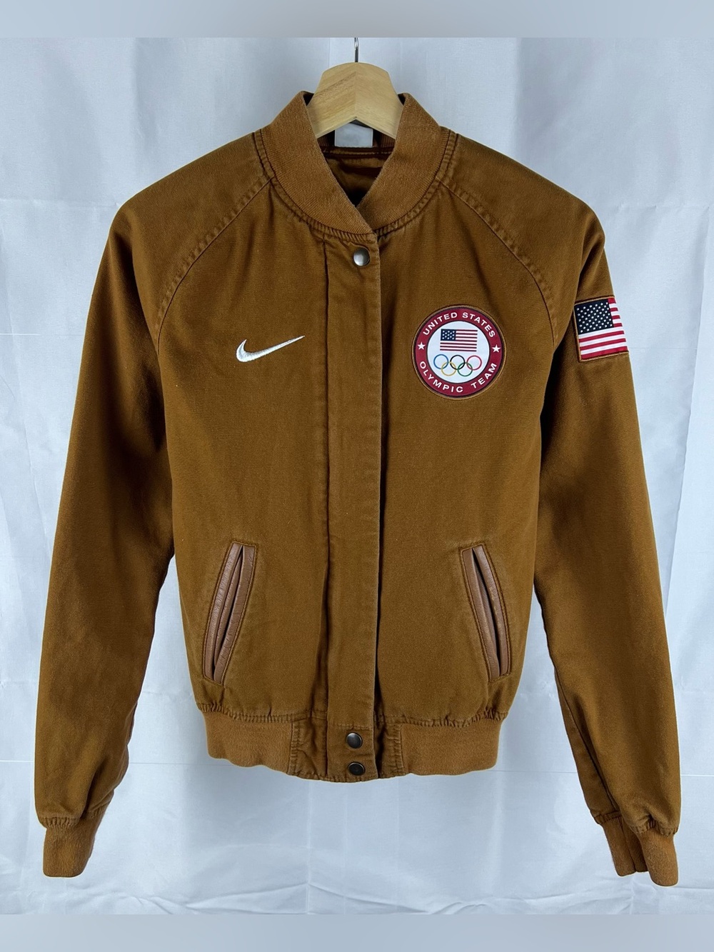 Nike Team USA Olympic WOMEN'S XS Brown Jacket Full Zip 501822-212